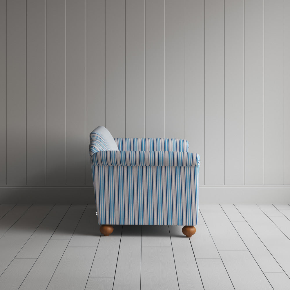 Dolittle 2 Seater Sofa in Slow Lane Cotton Linen, Blue