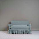 Curtain Call 2 Seater Sofa in Laidback Linen Cerulean  Front-view- NiX