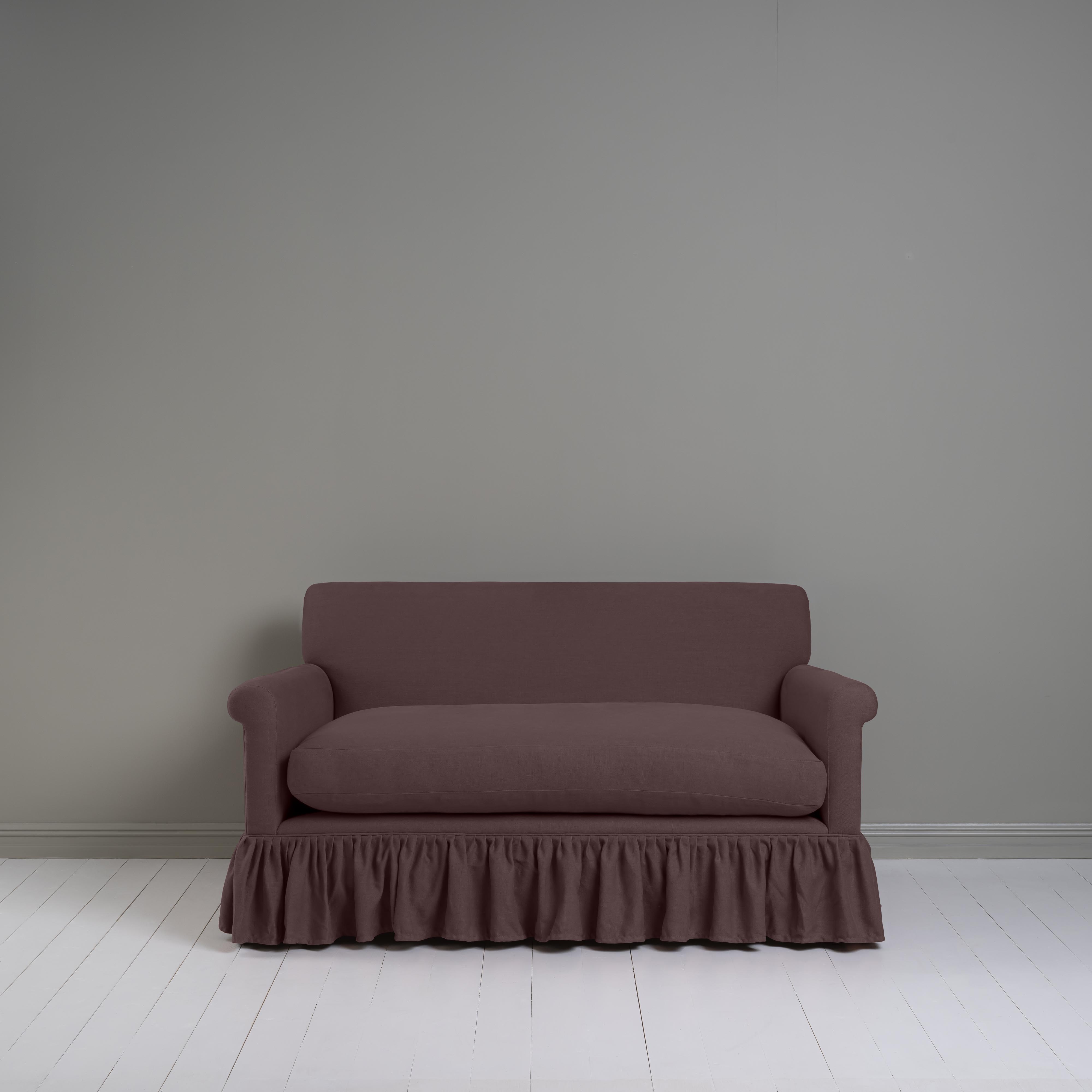  Curtain Call 2 Seater Sofa in Laidback Linen Damson 