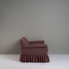 Curtain Call 2 Seater Sofa in Laidback Linen Damson, Side View - Nicola Harding