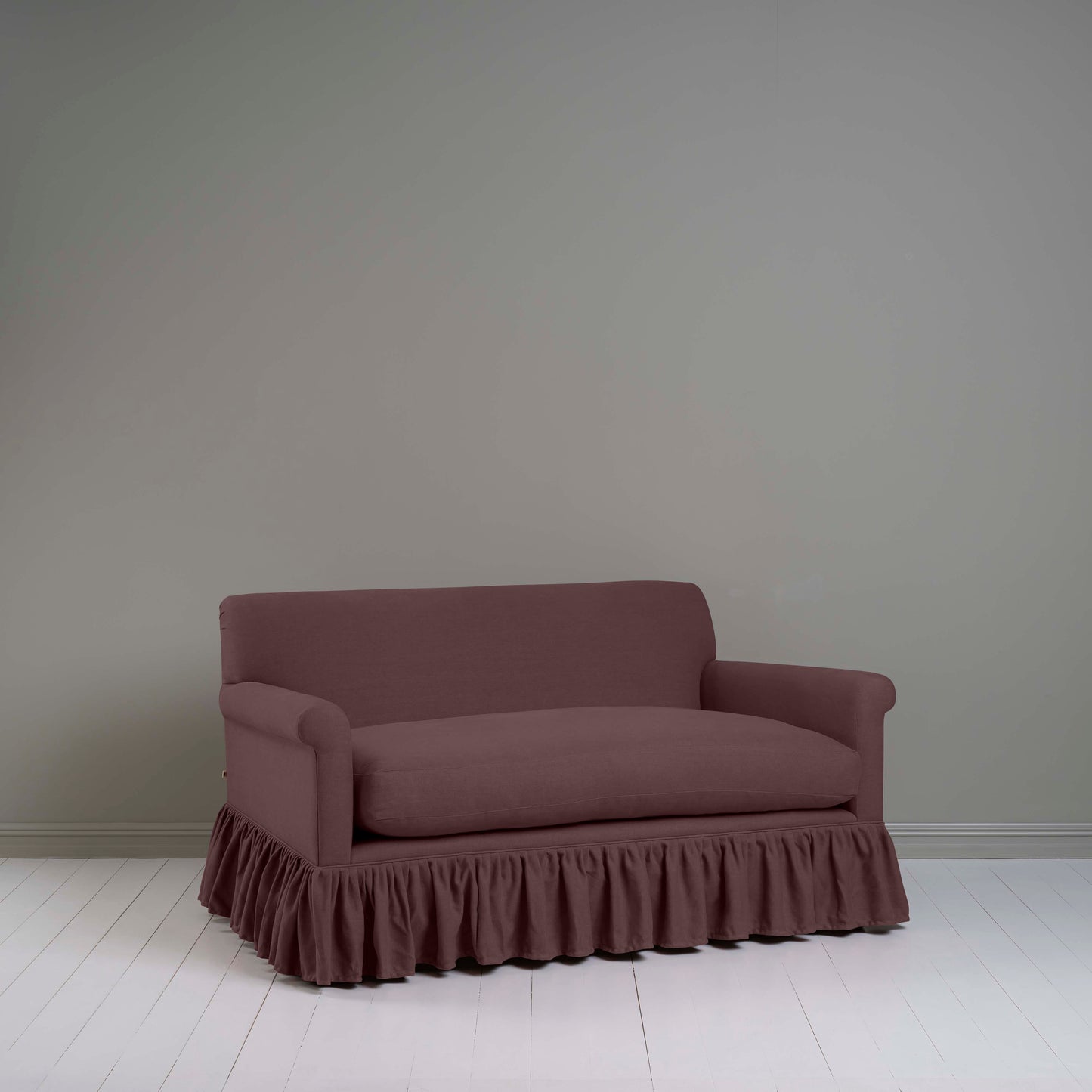 Curtain Call 2 Seater Sofa in Laidback Linen Damson