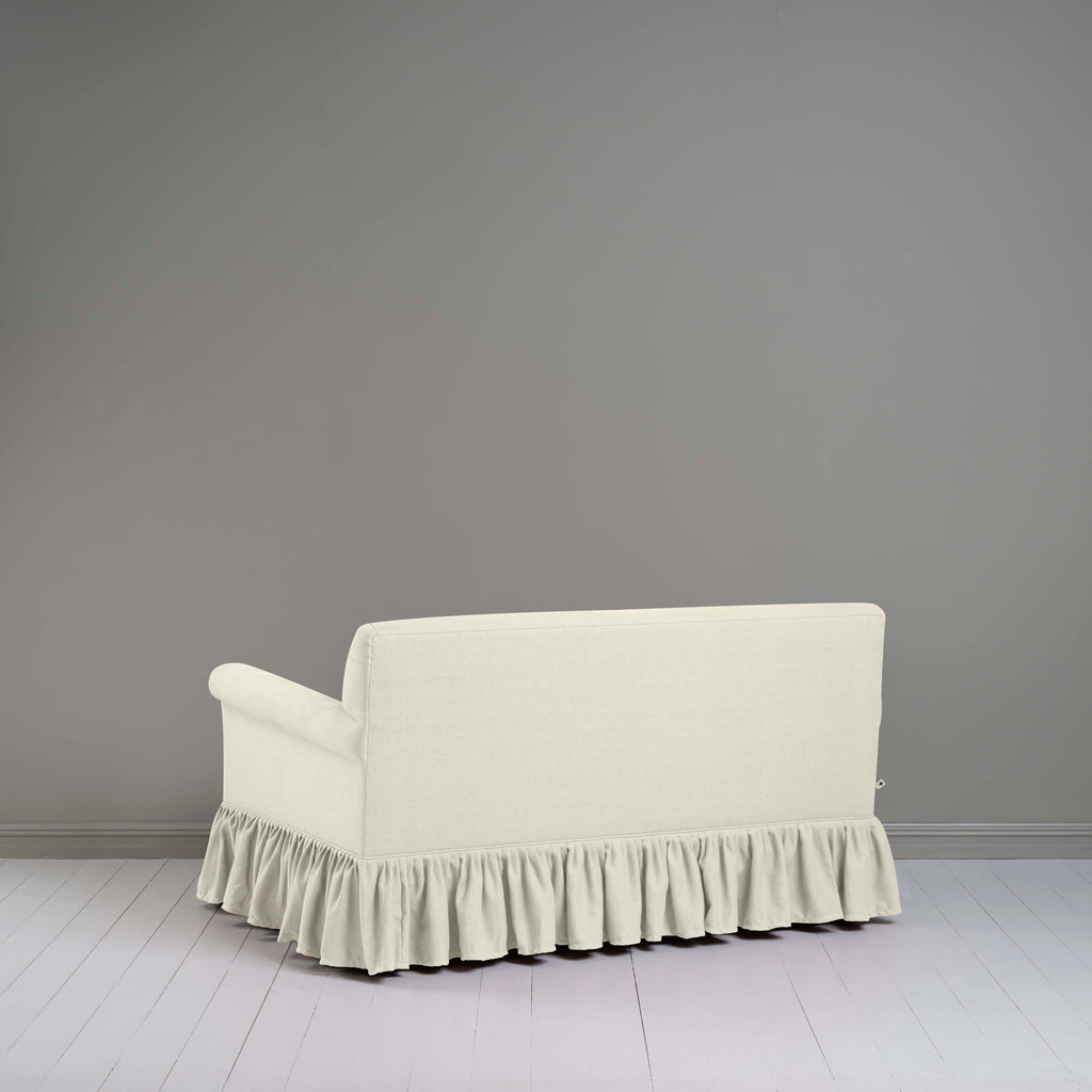 Curtain Call 2 Seater Sofa in Laidback Linen Dove back-view - NiX