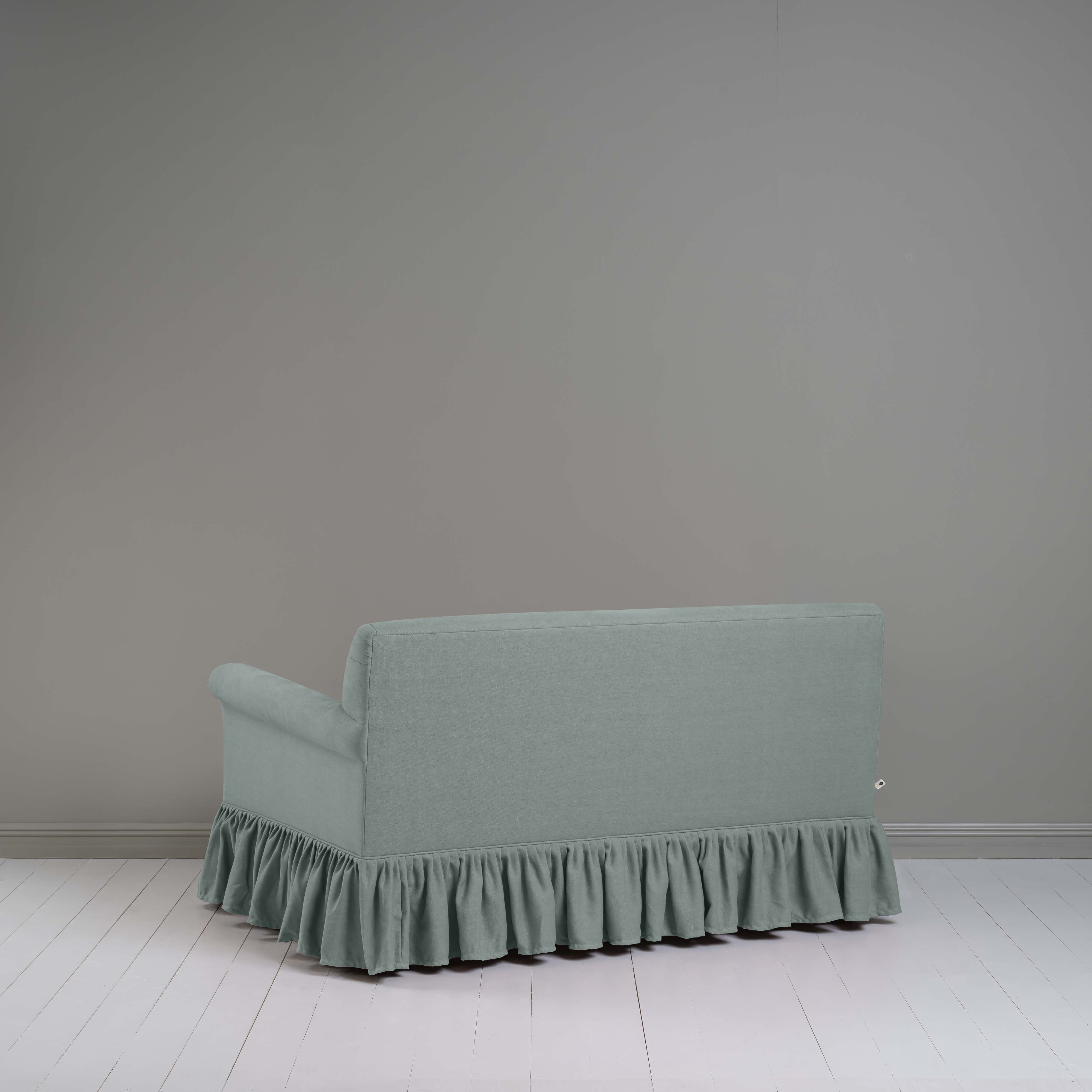 Curtain Call 2 Seater Sofa in Laidback Linen Mineral, Back View - Nicola Harding
