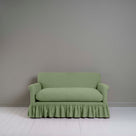 Curtain Call 2 Seater Sofa in Laidback Linen Moss, Front View - Nicola Harding