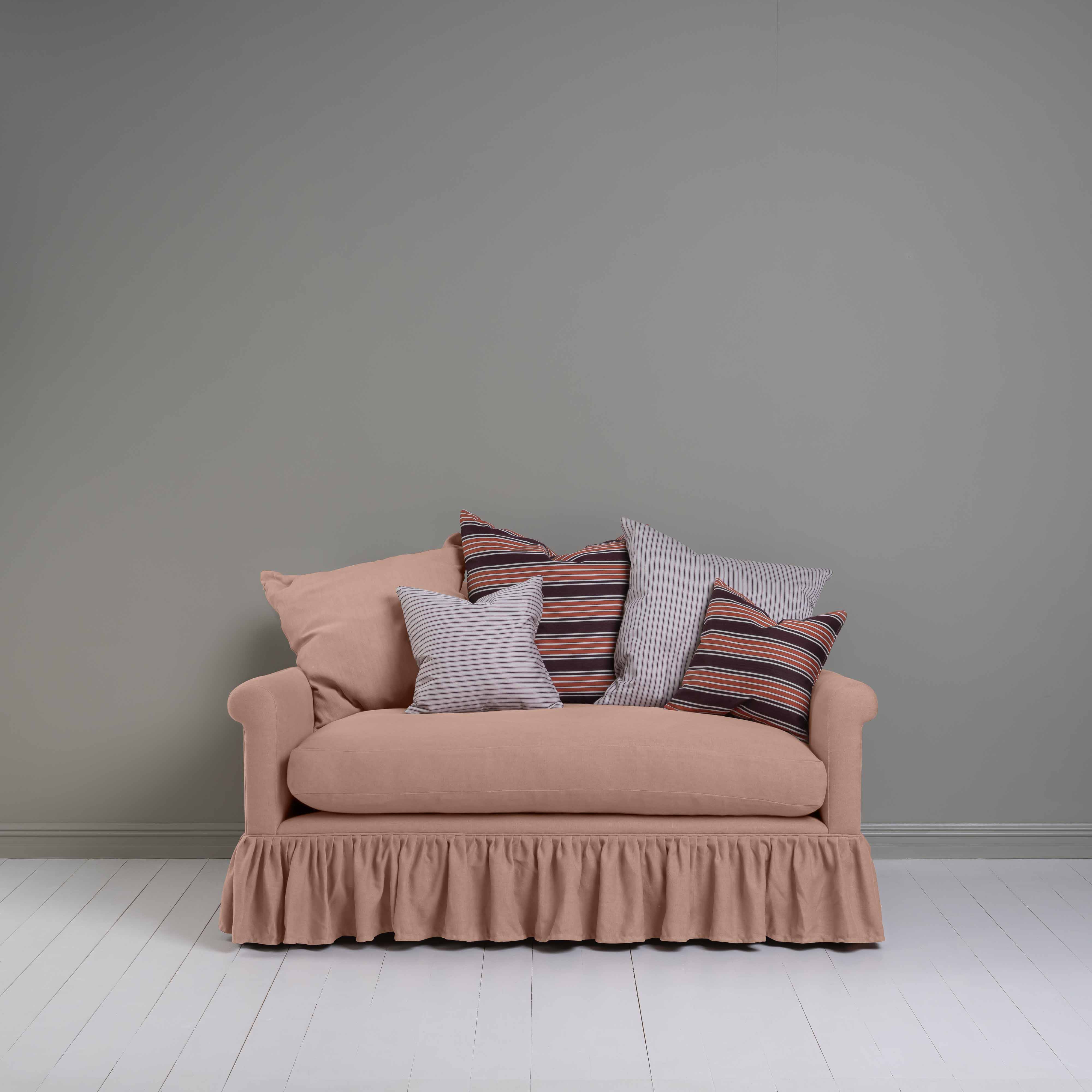 Curtain Call 2 Seater Sofa in Laidback Linen Roseberry - Nicola Harding