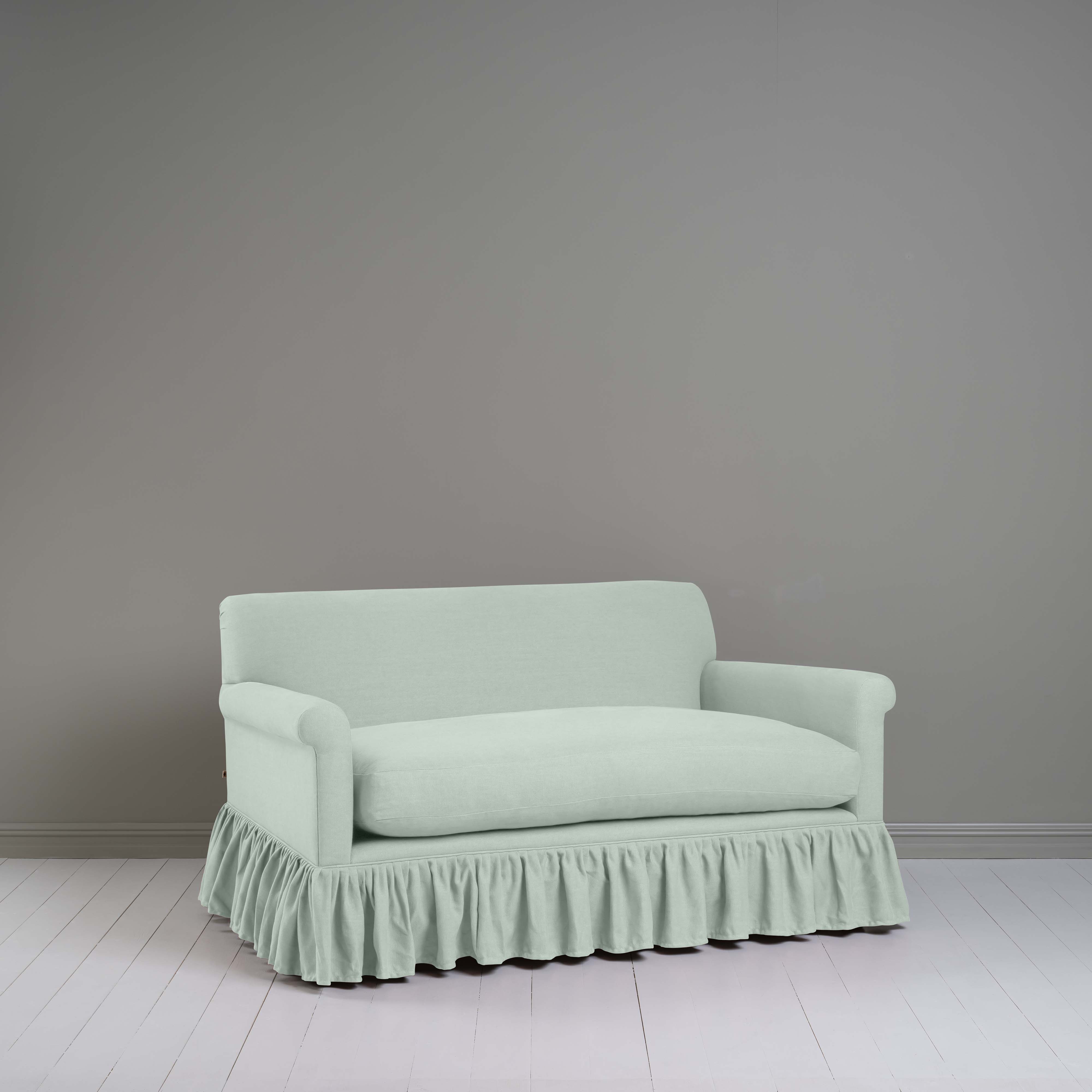 Curtain Call 2 Seater Sofa in Laidback Linen Sky - Nicola Harding