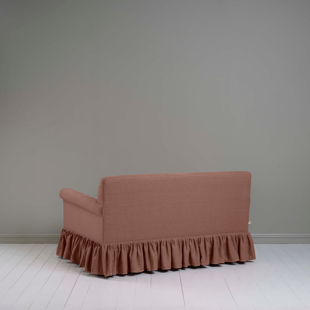 Curtain Call 2 Seater Sofa in Laidback Linen Sweet Briar, Back View - Nicola Harding