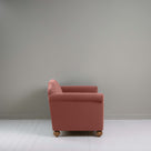 Dolittle 2-Seater Sofa in Intelligent Velvet Damson, Side View - Nicola Harding