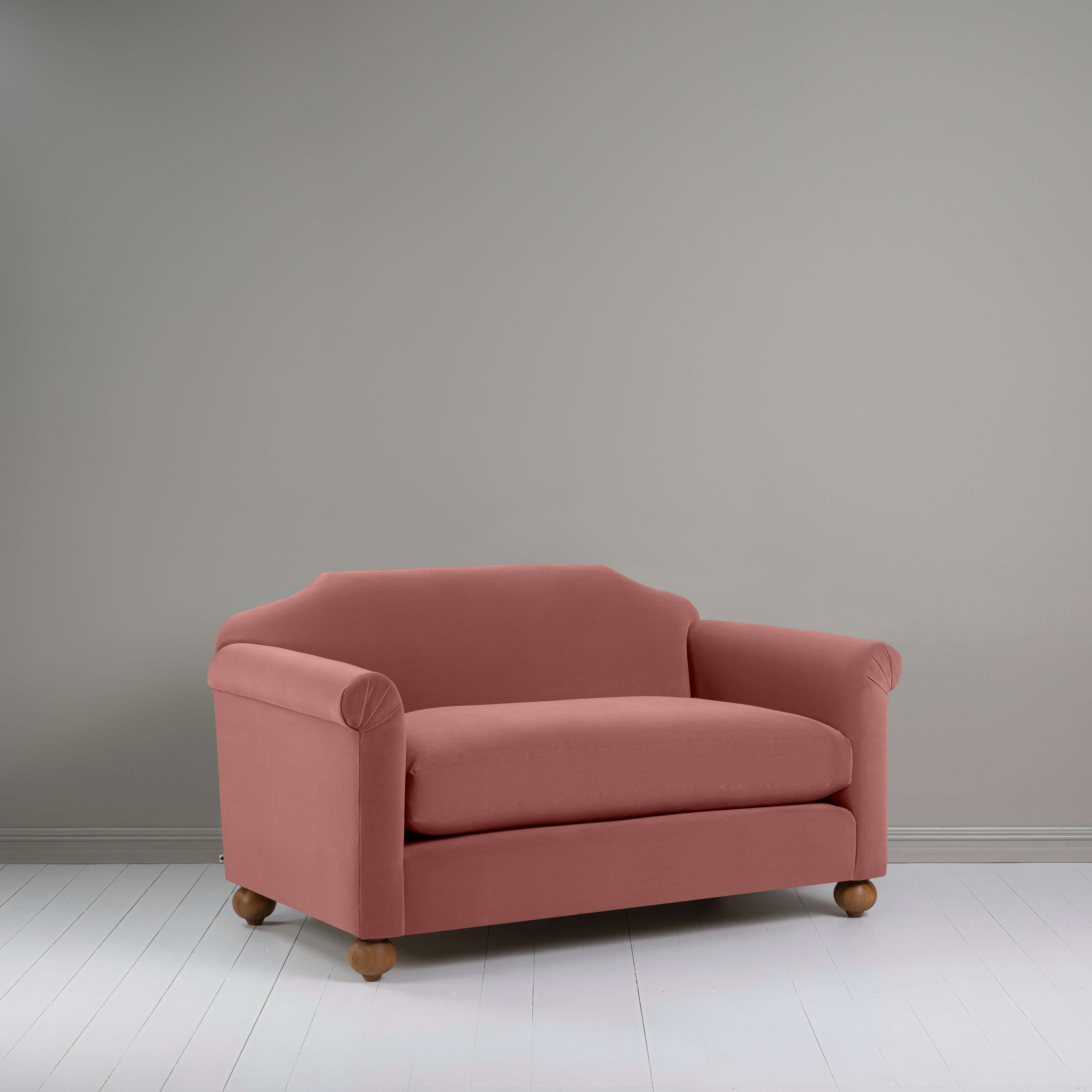 Dolittle 2-Seater Sofa in Intelligent Velvet Damson - Nicola Harding