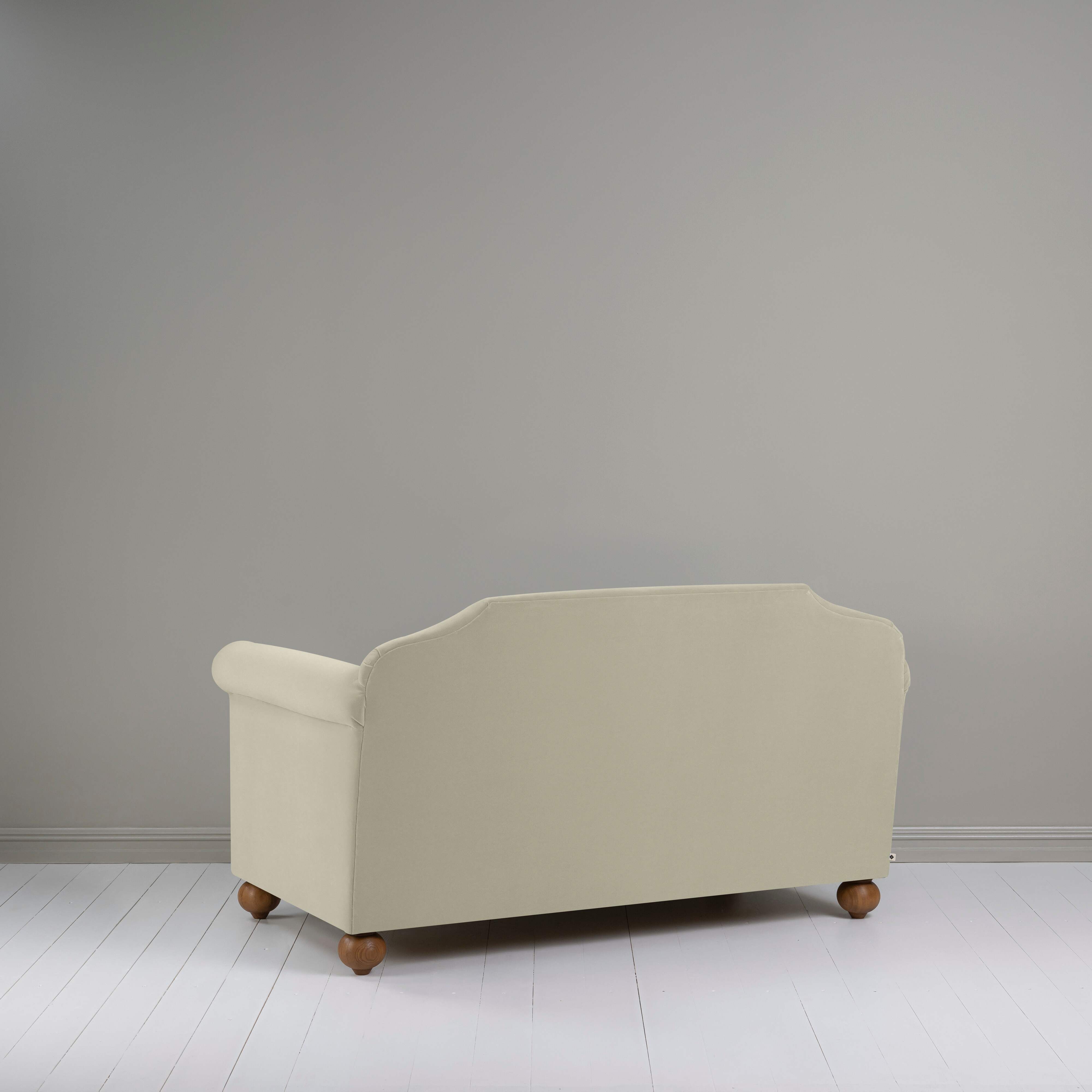 Dolittle 2-Seater Sofa in Intelligent Velvet Moonstone, Back View - Nicola Harding