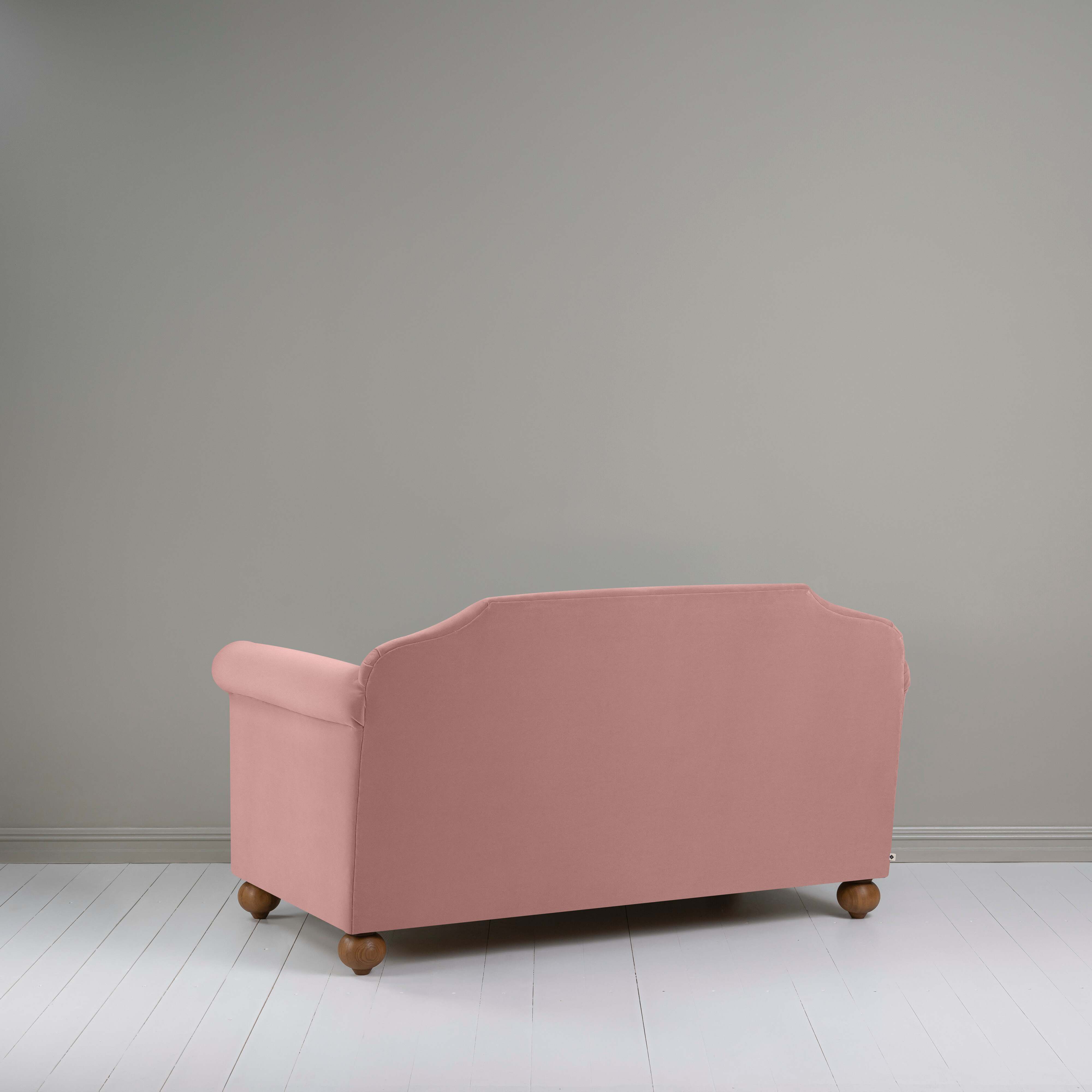 Dolittle 2-Seater Sofa in Intelligent Velvet Rose, Back View - Nicola Harding