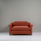 Dolittle 2-Seater Sofa in Intelligent Velvet Sienna, Front View - Nicola Harding