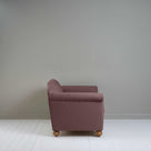 Dolittle 2 Seater Sofa in Laidback Linen Damson, Side View - Nicola Harding