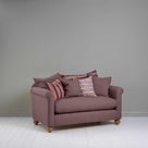 Dolittle 2 Seater Sofa in Laidback Linen Damson, With 6 NiX Cushions - Nicola Harding