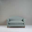Dolittle 2 Seater Sofa in Laidback Linen Mineral, Front View - Nicola Harding