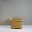 Dolittle 2 Seater Sofa in Laidback Linen Ochre, Side View - Nicola Harding