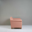 Dolittle 2 Seater Sofa in Laidback Linen Roseberry, Side View - Nicola Harding
