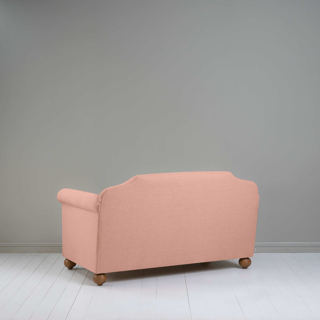Dolittle 2 Seater Sofa in Laidback Linen Roseberry, Back View - Nicola Harding