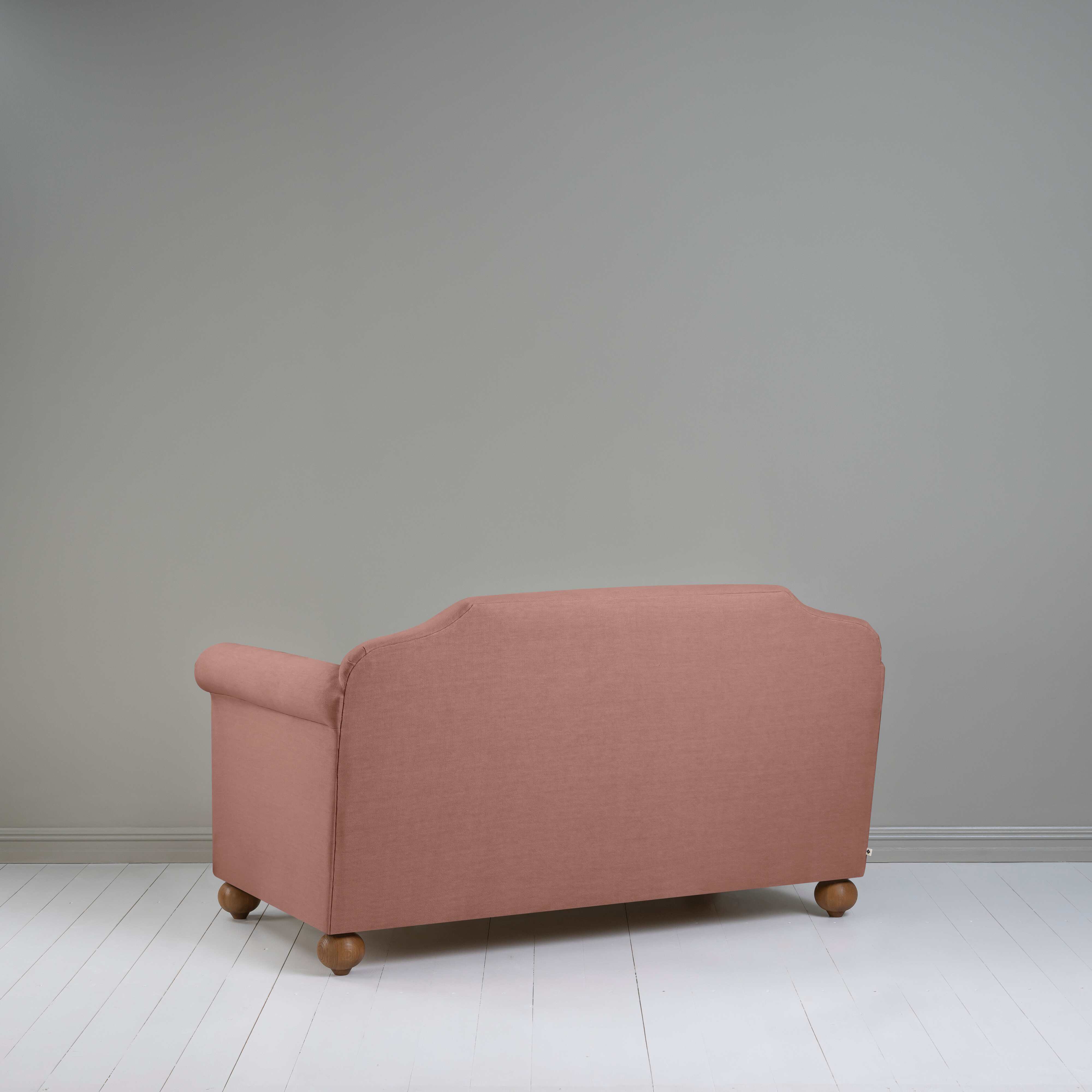 Dolittle 2 Seater Sofa in Laidback Linen Sweet Briar, Back View - Nicola Harding