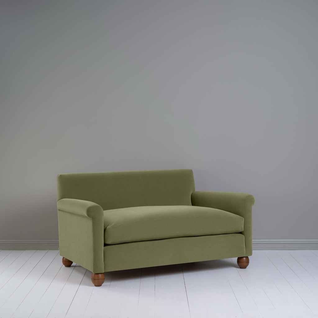 Idler 2 Seater Sofa in Intelligent Velvet Green Tea - Nicola Harding
