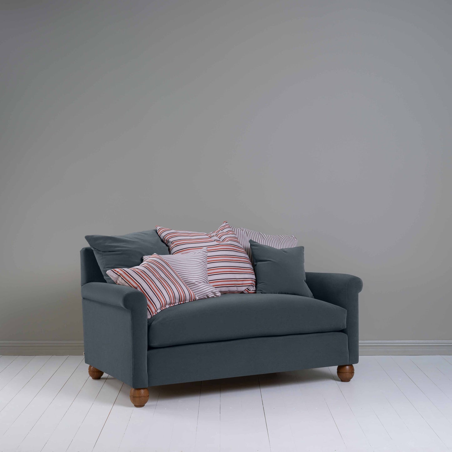 Idler 2 Seater Sofa in Intelligent Velvet Mercury