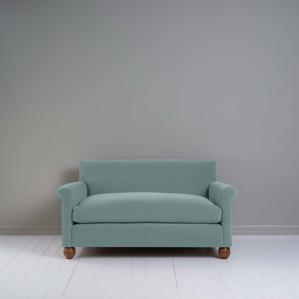 Idler 2 Seater Sofa in Intelligent Velvet Mineral - Nicola Harding