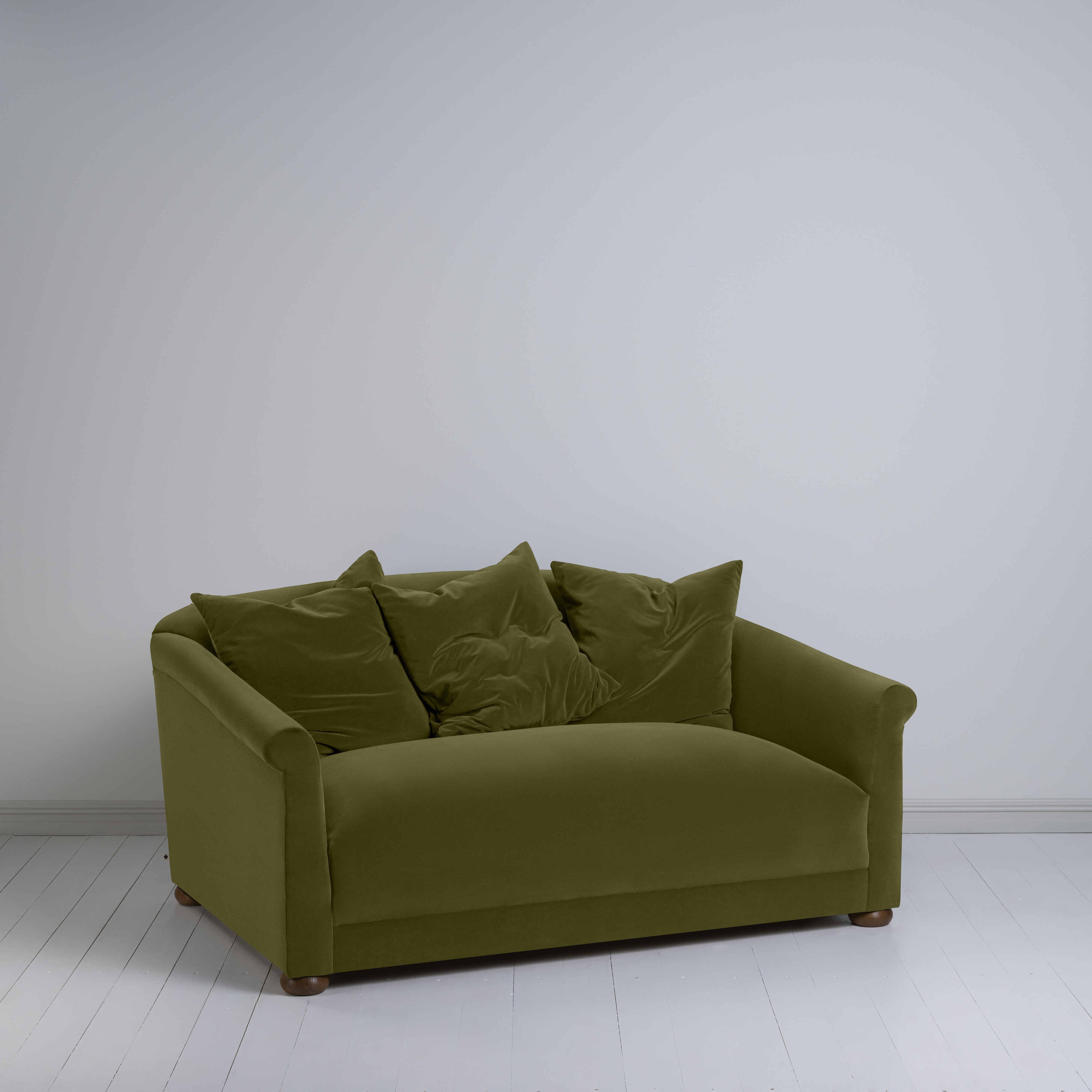  More the Merrier 2 Seater Sofa in Intelligent Velvet Lawn 