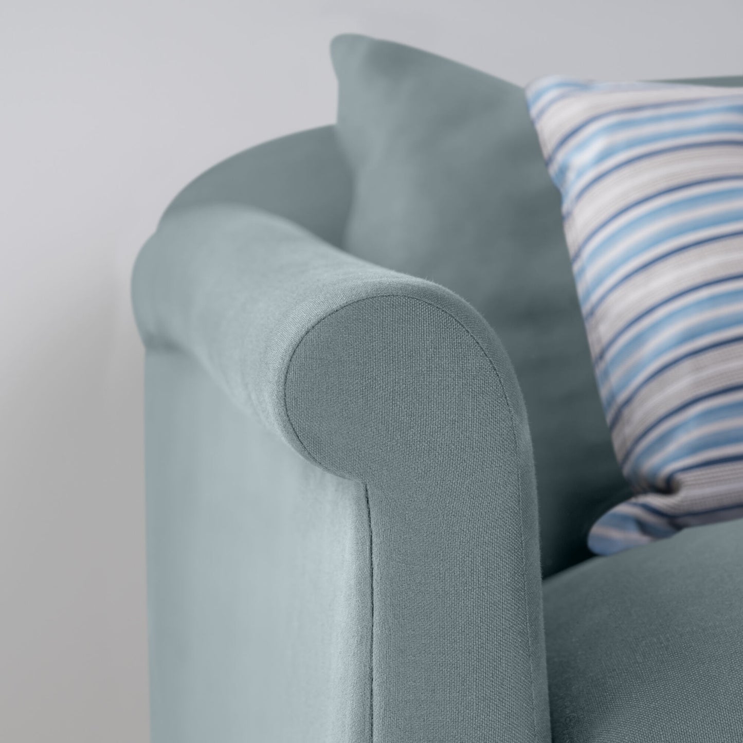 More the Merrier 2 Seater Sofa in Laidback Linen Cerulean