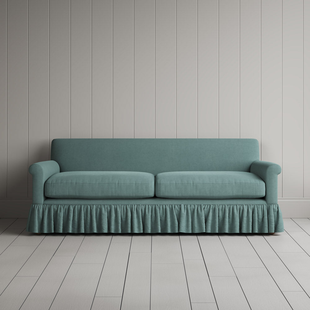 Curtain Call 3 Seater Sofa in Laidback Linen Cerulean