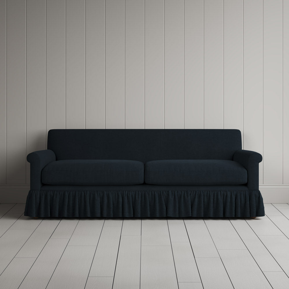 Curtain Call 3 Seater Sofa in Laidback Linen Midnight