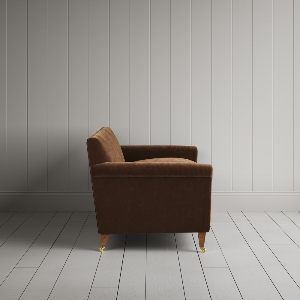 Side profile of Idler 3 seater sofa in Classic Corduroy Tobacco