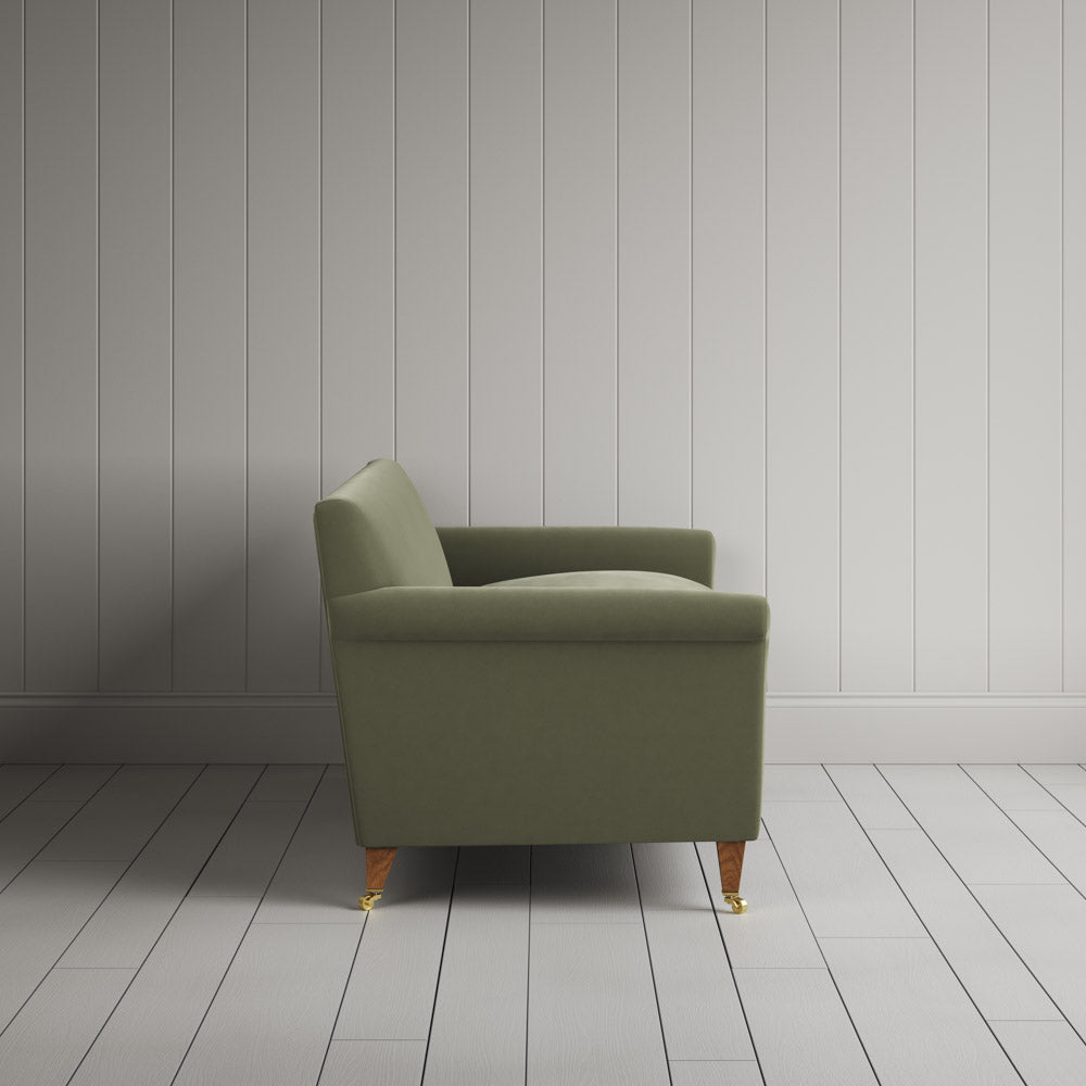 Idler 3 Seater Sofa in Intelligent Velvet Green Tea