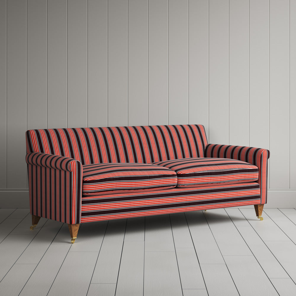 Idler 3 Seater Sofa in Regatta Cotton, Flame