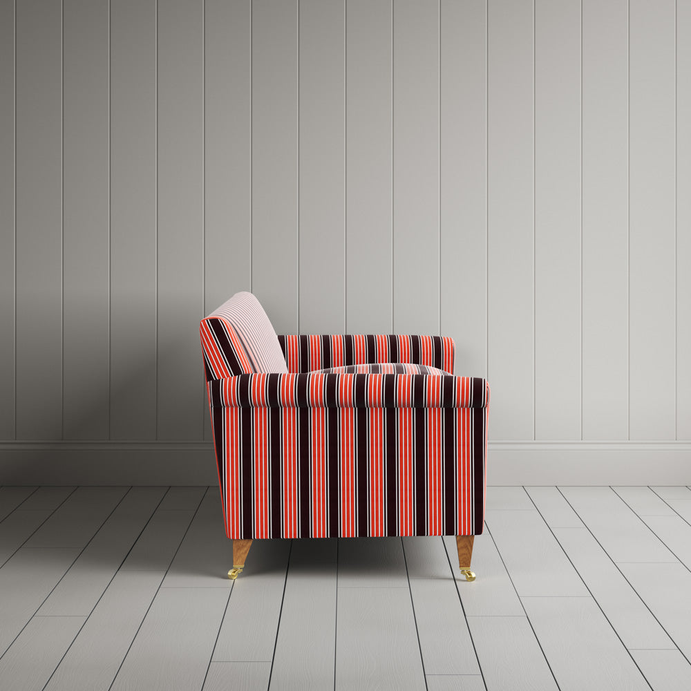Idler 3 Seater Sofa in Regatta Cotton, Flame