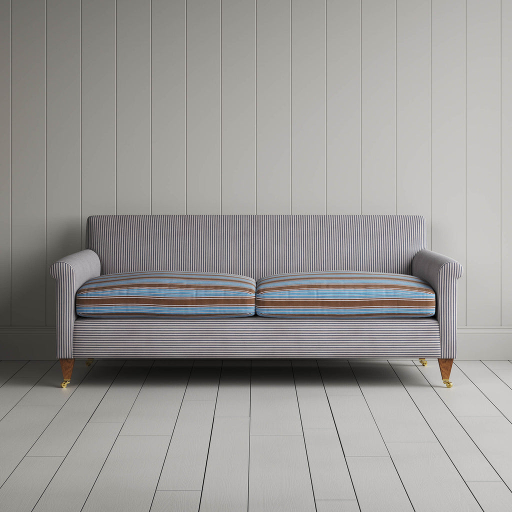 Front view of the Idler 3 seater sofa by Nicola Harding
