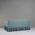 Curtain Call 3 Seater Sofa in Laidback Linen Cerulean, Back View - Nicola Harding