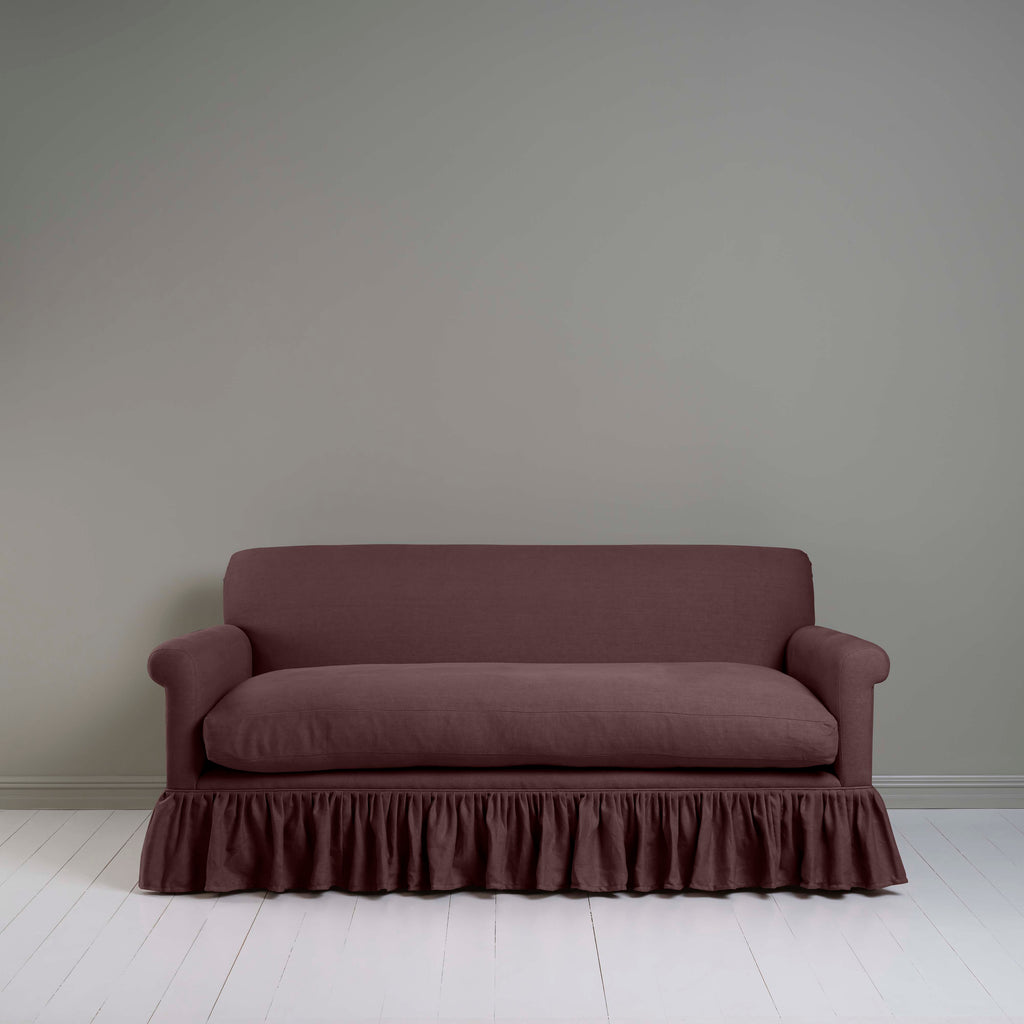  Curtain Call 3 Seater Sofa in Laidback Linen Damson 