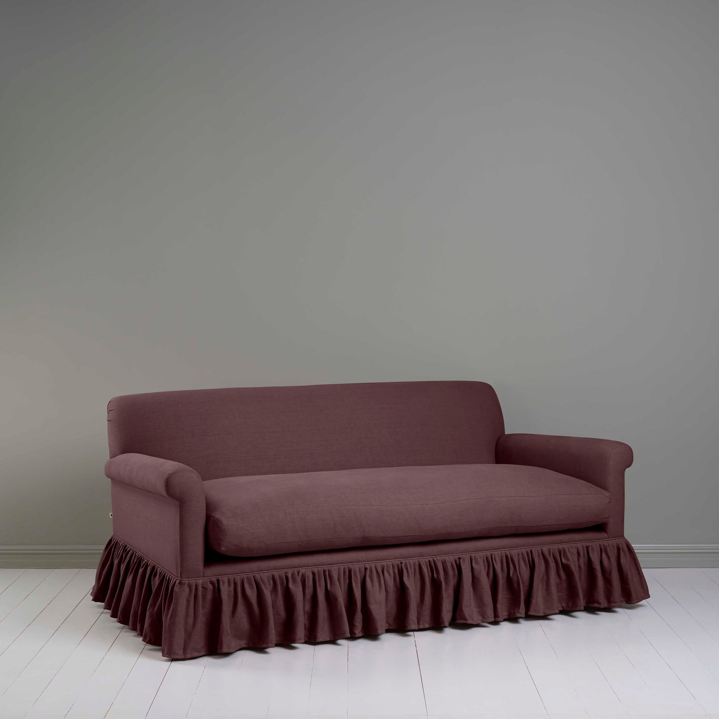 Curtain Call 3 Seater Sofa in Laidback Linen Damson