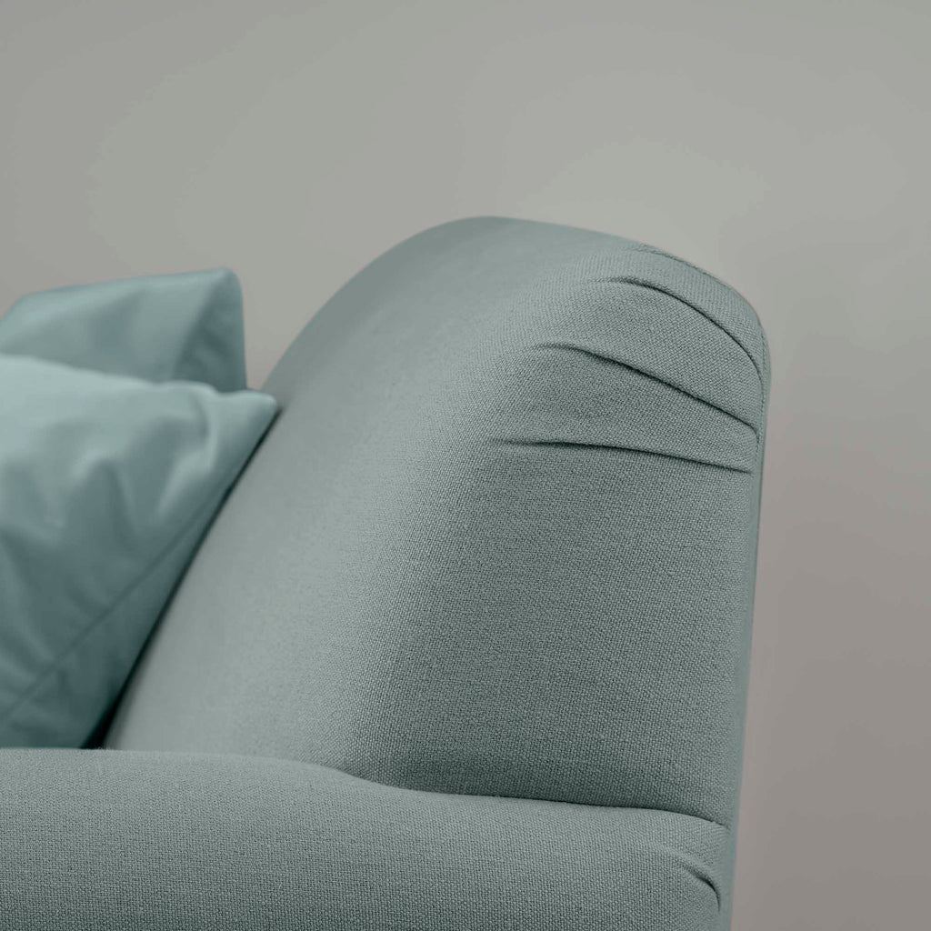 Curtain Call 3 Seater Sofa in Laidback Linen Mineral, Design Closeup - Nicola Harding