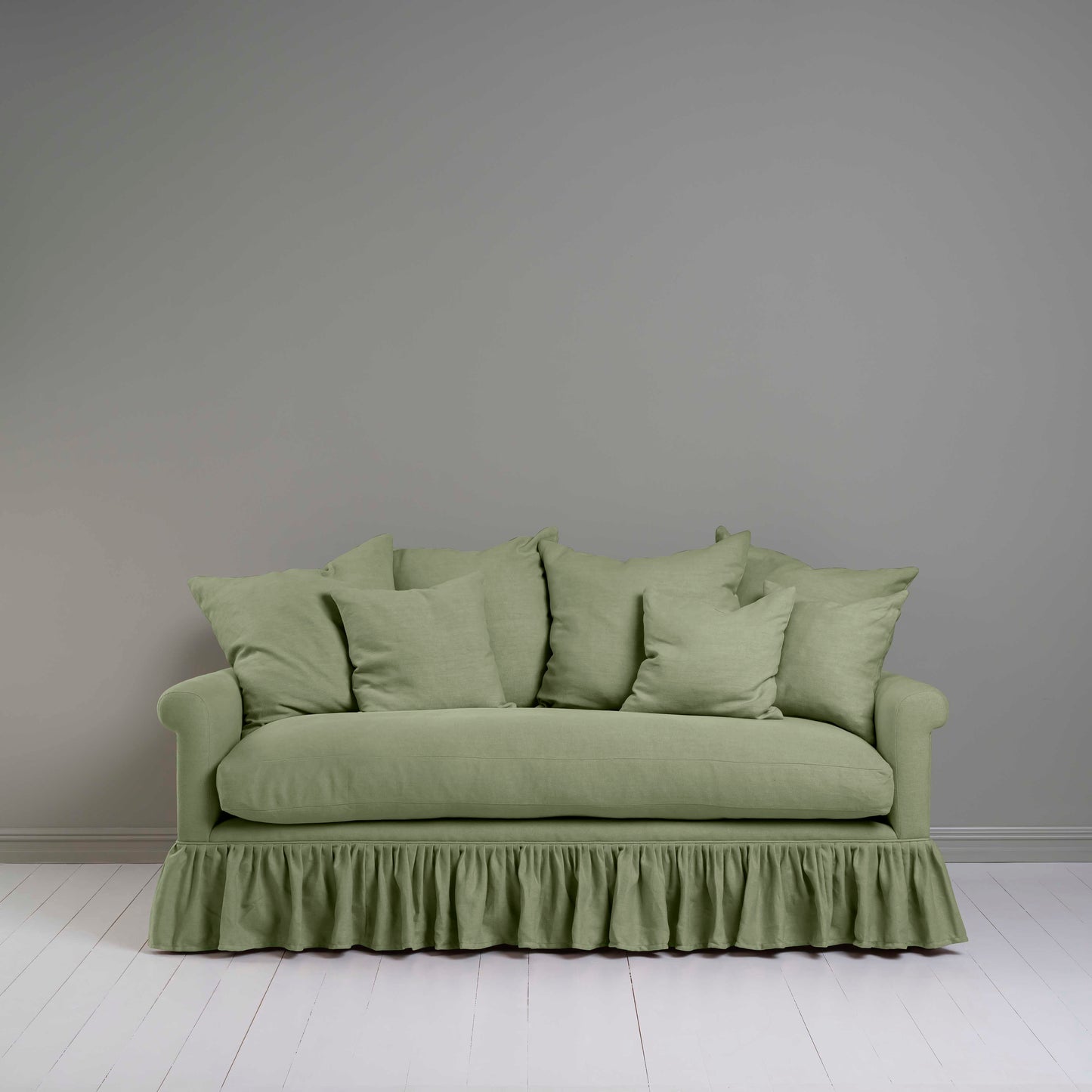 Curtain Call 3 Seater Sofa in Laidback Linen Moss