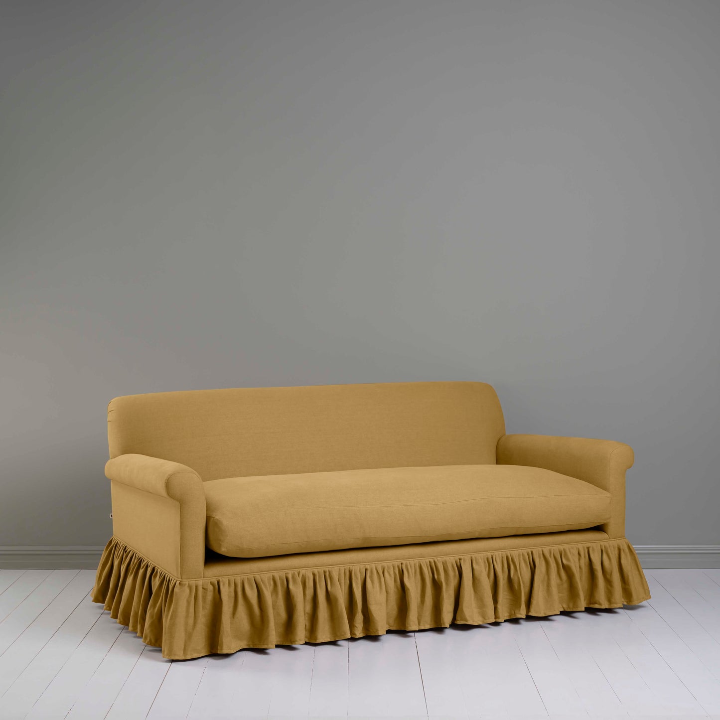 Curtain Call 3 Seater Sofa in Laidback Linen Ochre