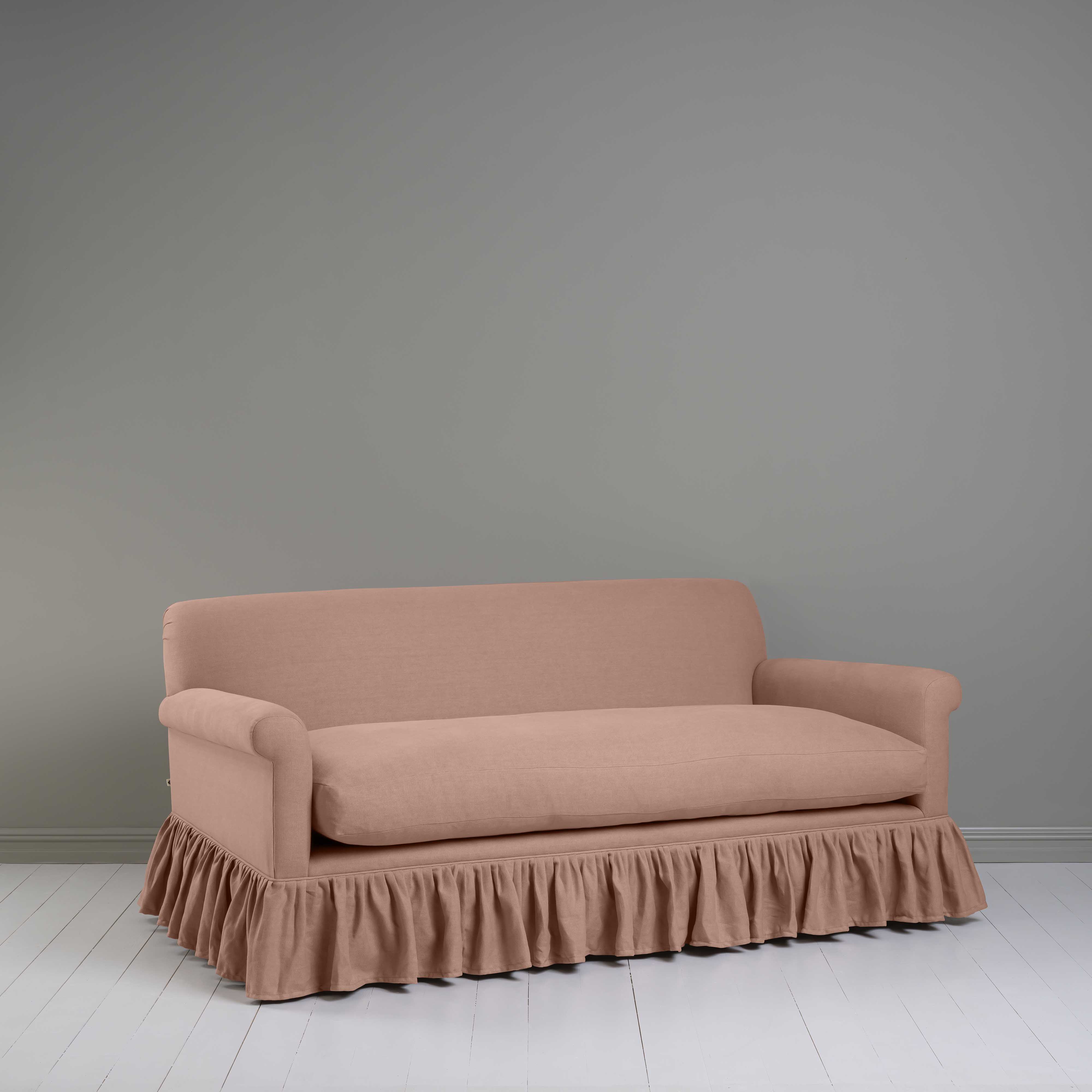 Curtain Call 3 Seater Sofa in Laidback Linen Roseberry - Nicola Harding