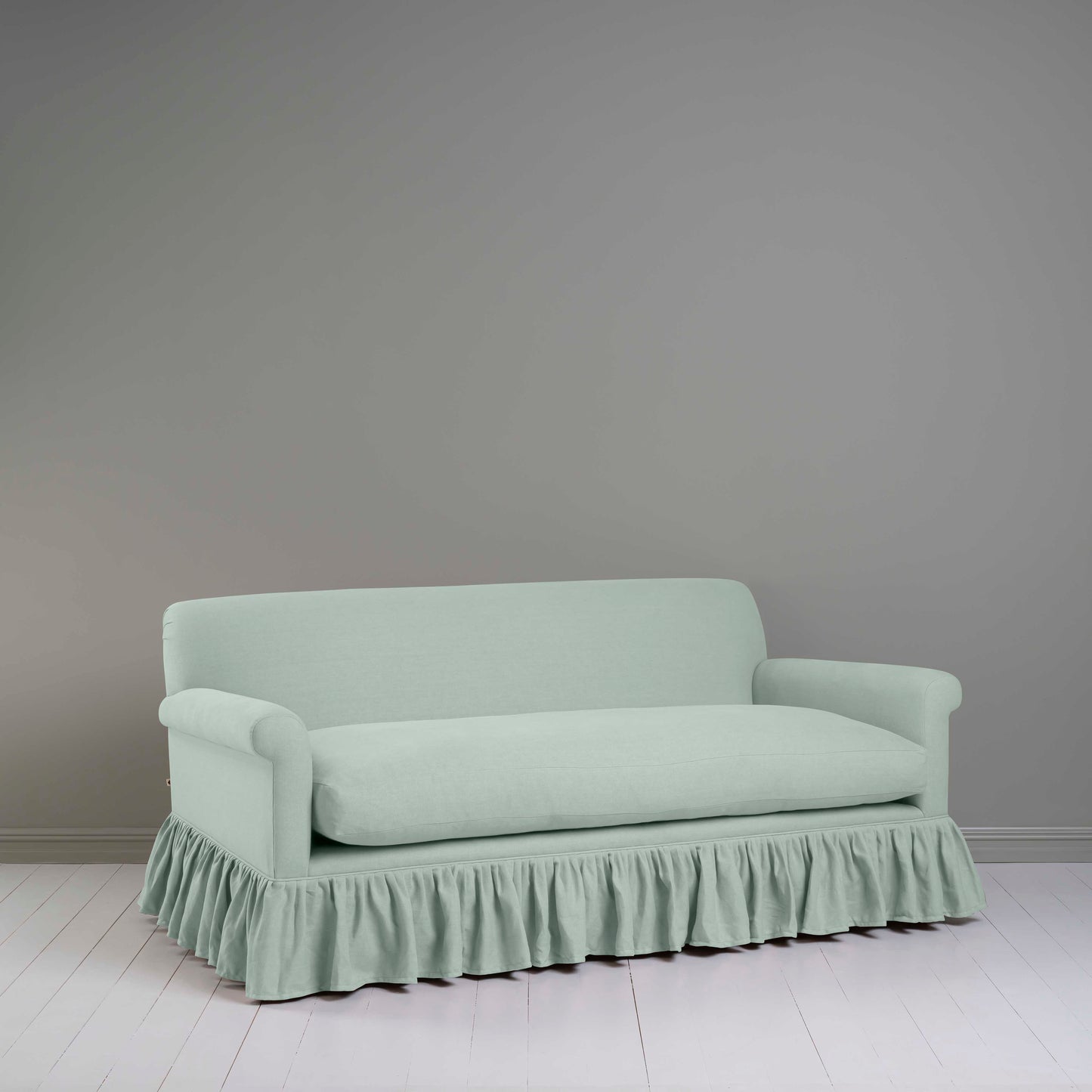 Curtain Call 3 Seater Sofa in Laidback Linen Sky - By NiX