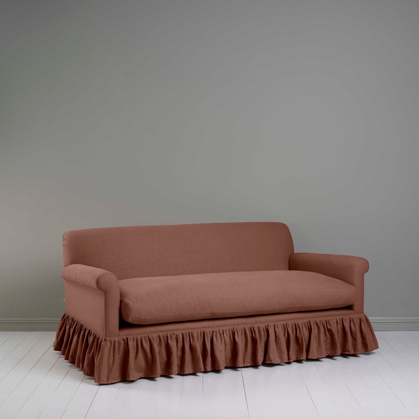 Curtain Call 3 Seater Sofa in Laidback Linen Sweet Briar