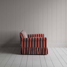 Curtain Call 3 Seater Sofa in Regatta Cotton, Flame, Side View - Nicola Harding
