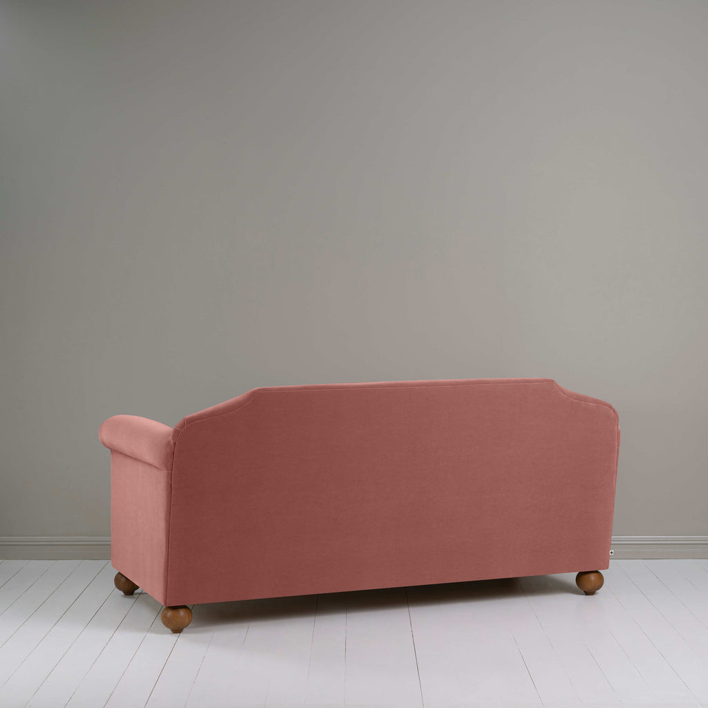 Dolittle 3 Seater Sofa in Intelligent Velvet Damson, Back View - Nicola Harding