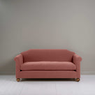 Dolittle 3 Seater Sofa in Intelligent Velvet Damson, Front View - Nicola Harding