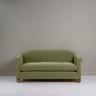 Dolittle 3 Seater Sofa in Intelligent Velvet Green Tea, Front View - Nicola Harding