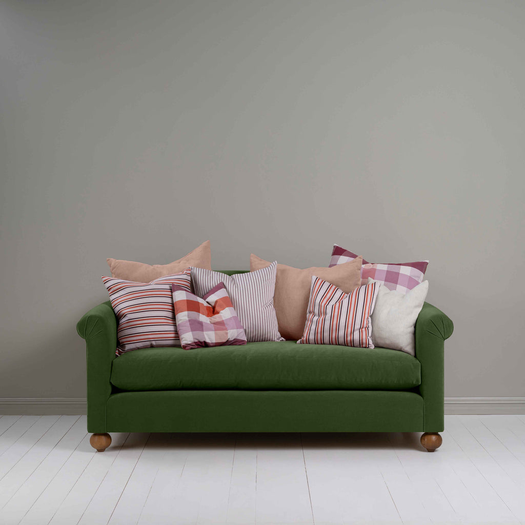 Dolittle 3 Seater Sofa in Intelligent Velvet Juniper, With 8 NiX Cushions - Nicola Harding