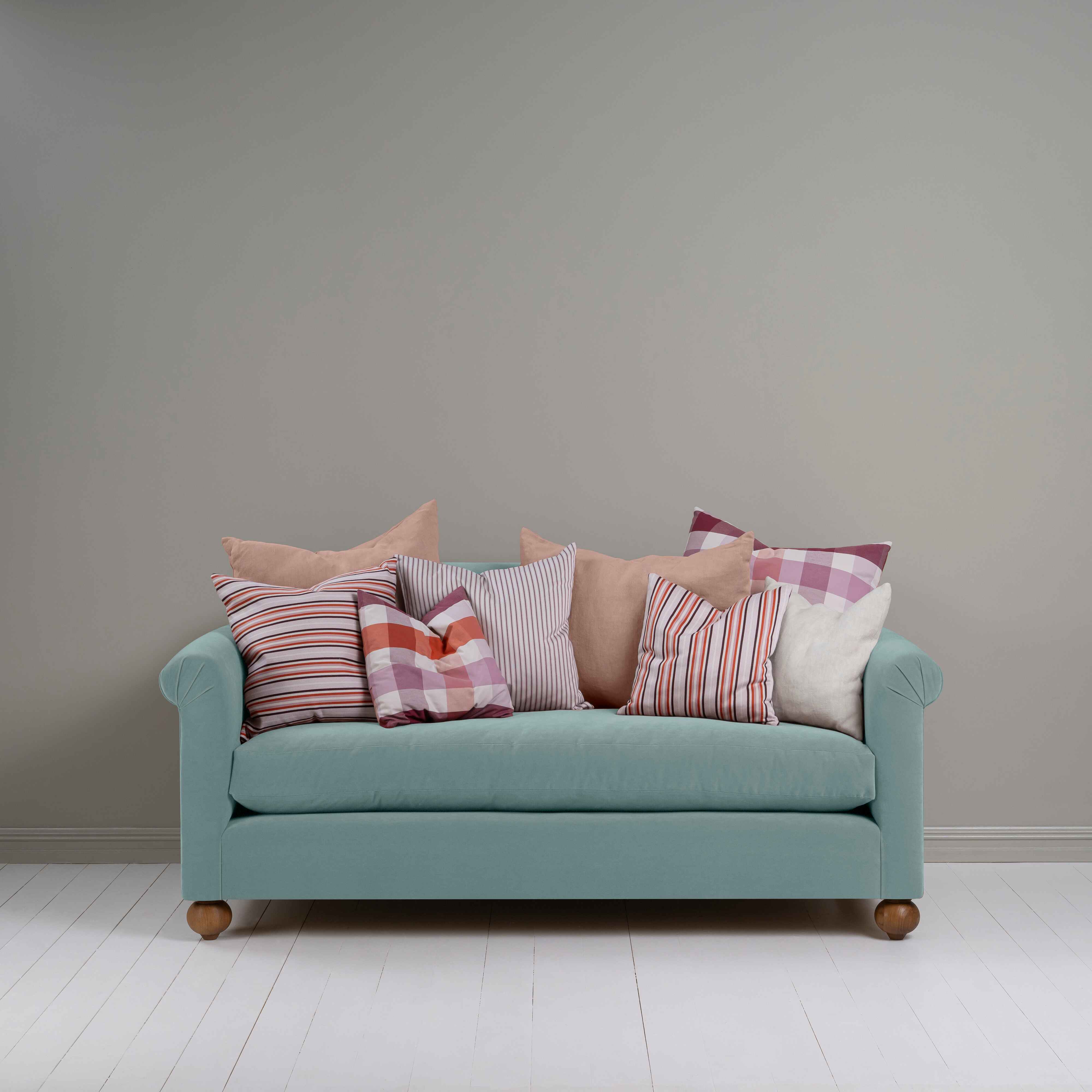 Dolittle 3 Seater Sofa in Intelligent Velvet Mineral, With NiX Special Cushions - Nicola Harding
